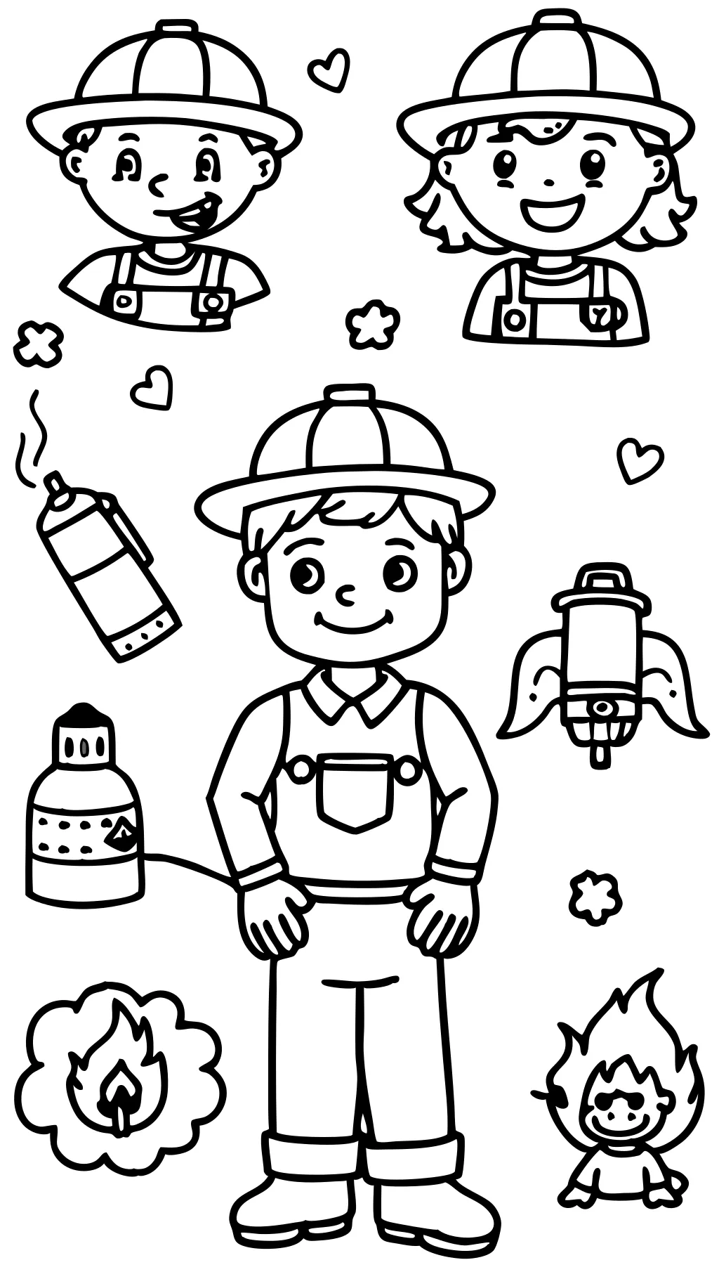 fire prevention coloring pages printable